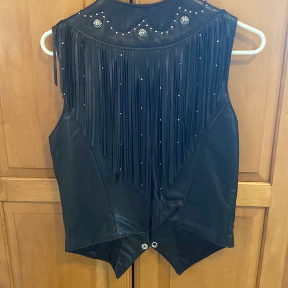 Tribe America Leather Vest size 6 - Picture 2 of 3